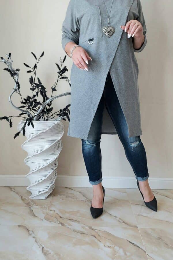 CARDIGAN DILA-gri