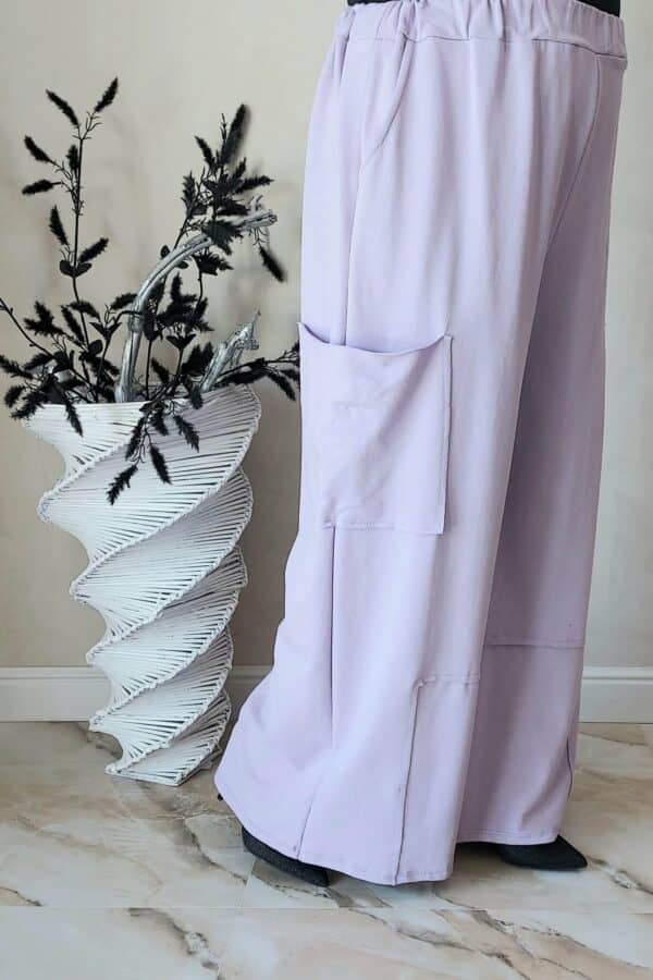 PANTALONI BERTA -lila