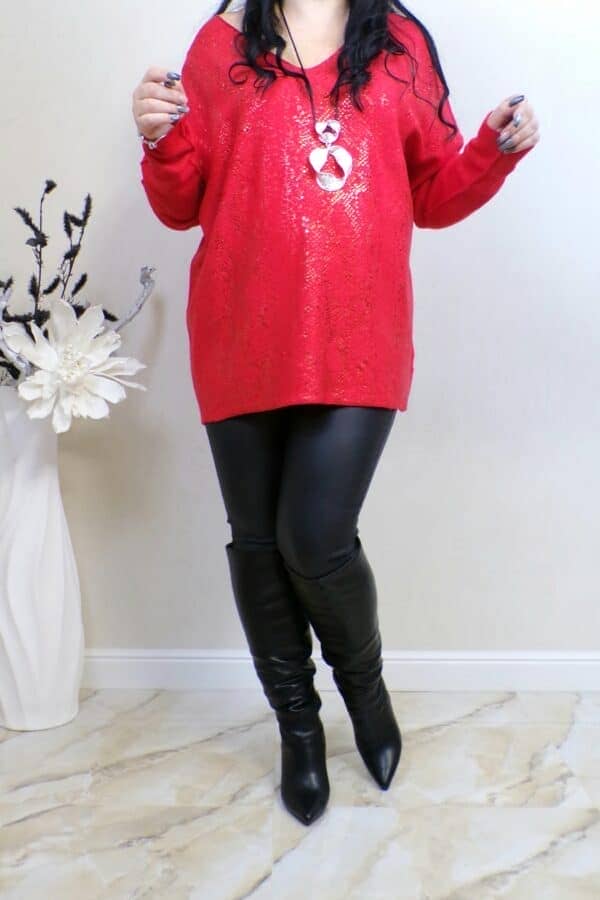 BLUZA AYLIN -rosu