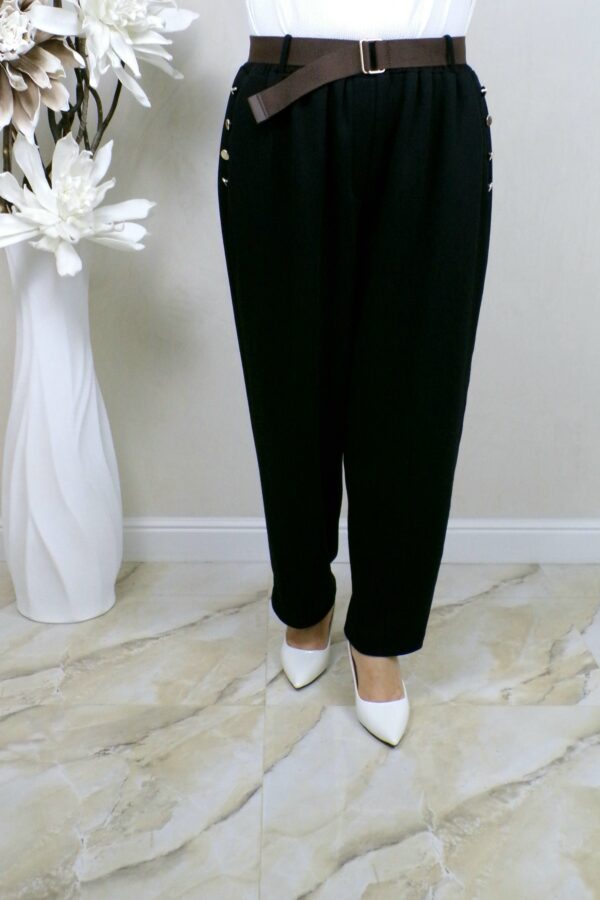 PANTALONI FIONA -negru