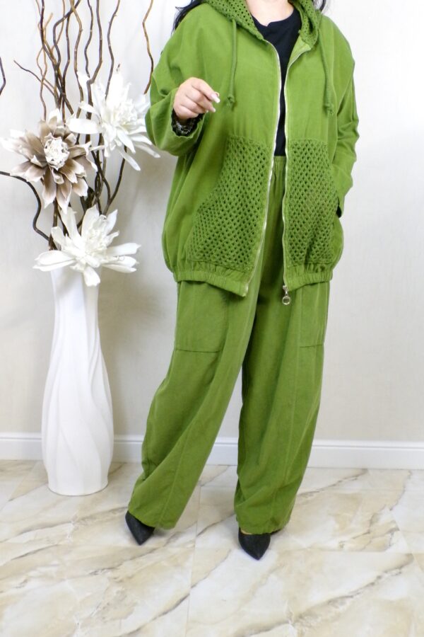 COMPLEU DORIS -jacheta și pantalon- verde