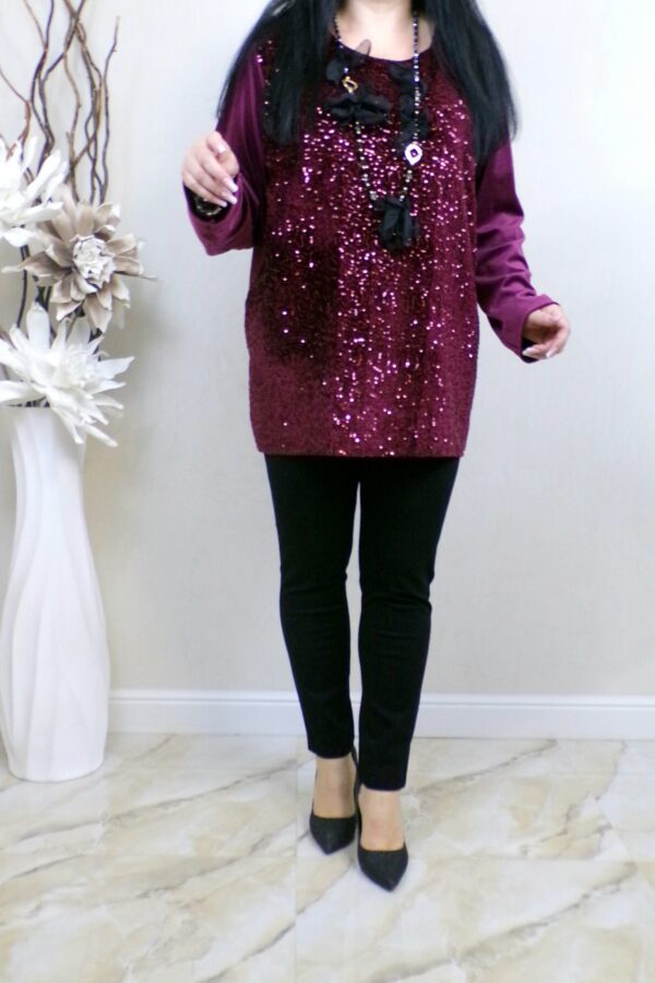 BLUZA ALEXA-burgundy