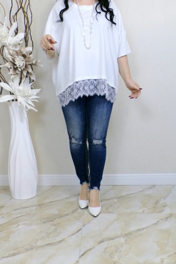 BLUZA AURORA - alb
