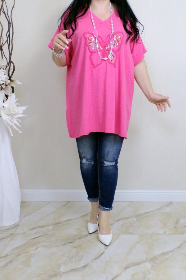 TRICOU FARIA -fucsia