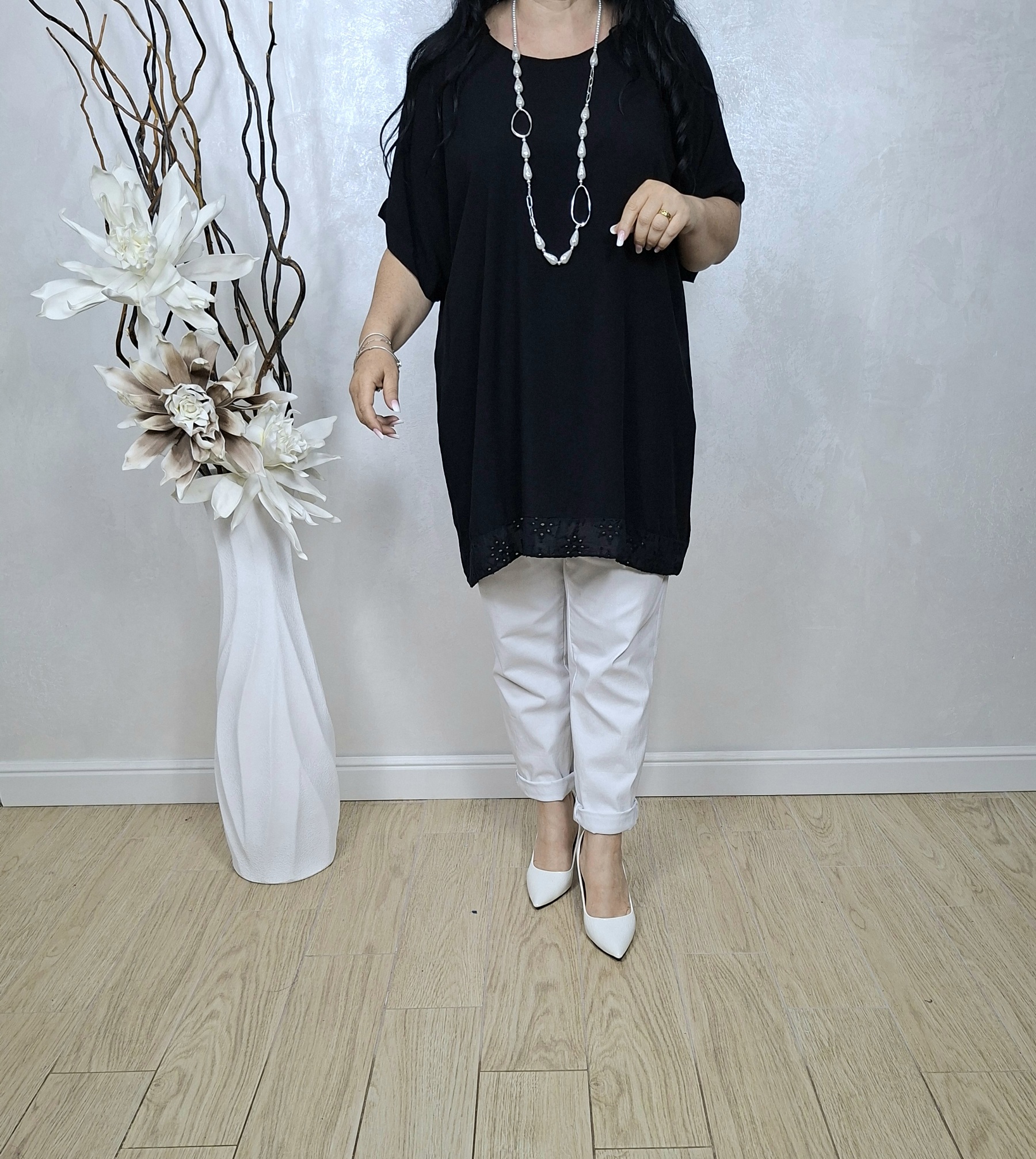 BLUZA RINA-negru - imagine 2