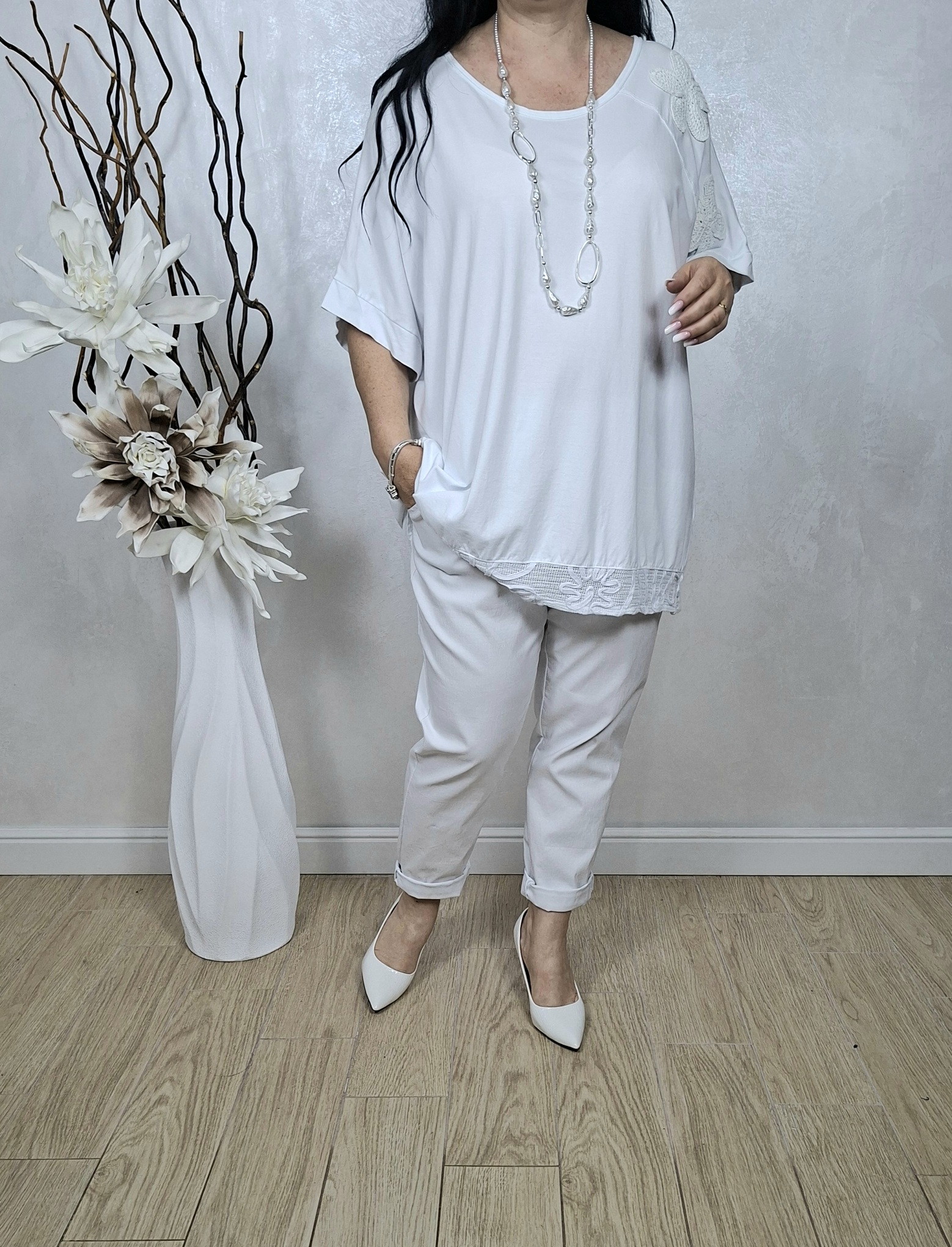 BLUZA CRINA - alb - imagine 4