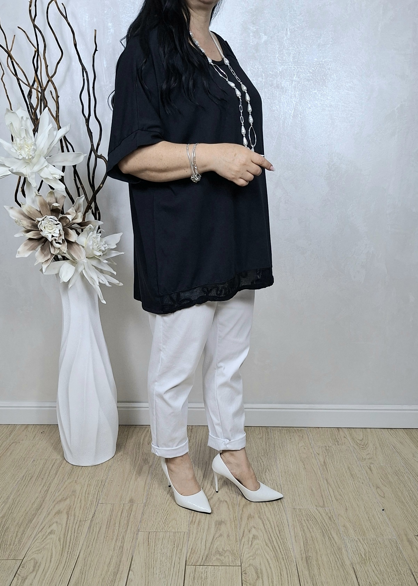 BLUZA CRINA - negru - imagine 5