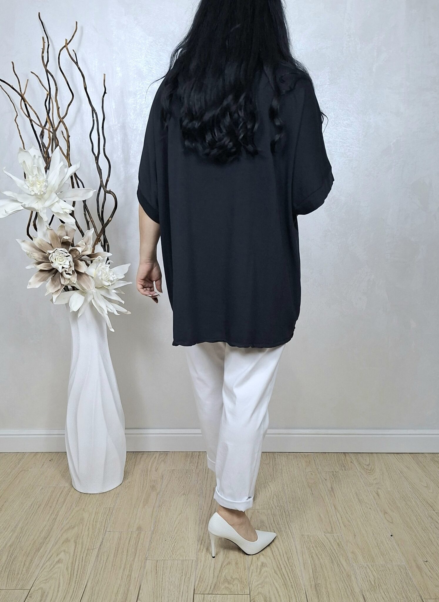 BLUZA CRINA - negru - imagine 4