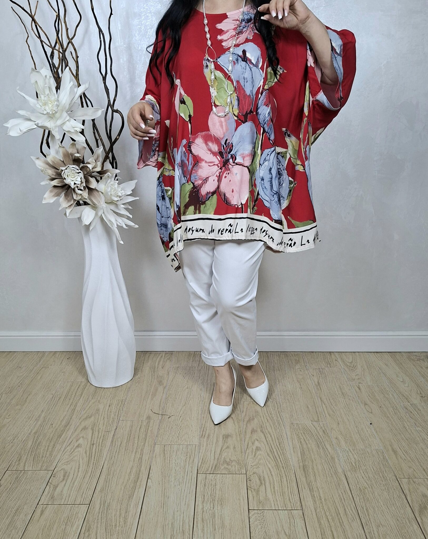 BLUZA LIDIA-rosu - imagine 3